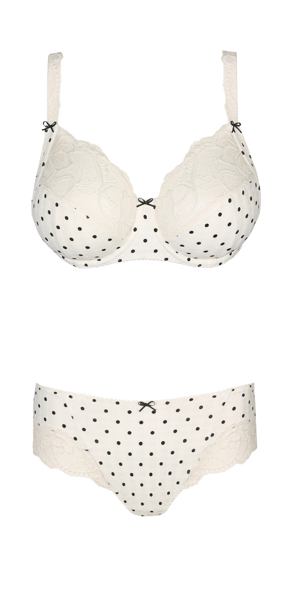 Sous‑vêtements blanc à pois noir Prima Donna